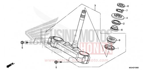 TIGE DE DIRECTION VFR1200XDG de 2016